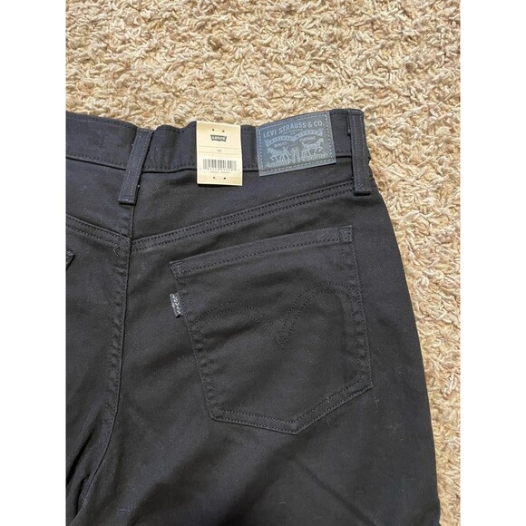 Levi's Women's Mid-Length Black Denim Jean Shorts, Size 30 - Picture 3 of 10